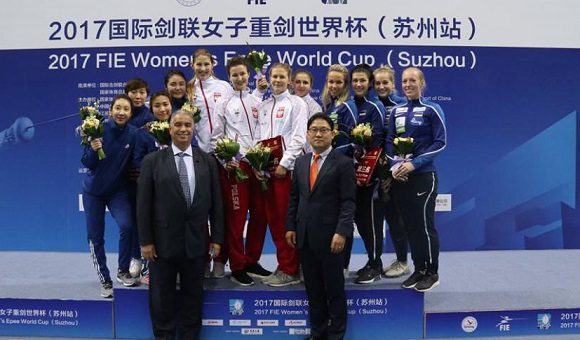 Drużyna polskich szpadzistek najlepsza w Pucharze Świata w Suzhou!